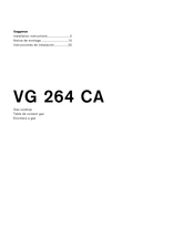Gaggenau VG 264 CA Notice De Montage