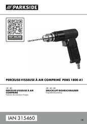 Parkside PDBS 1800 A1 Traduction Des Instructions D'origine