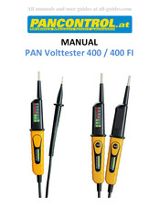 PANCONTROL PAN Volttester 400 Manuel D'instructions