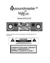 SOUNDMASTER highline MCD-9700 Instructions