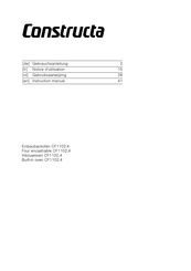 CONSTRUCTA CF1102.4 Notice D'utilisation