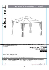 Allen + Roth L-GZ604PCO-J Instructions D'assemblage