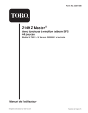 Toro 74411 Manuel De L'utilisateur