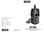 Topdon BT100 Manuel De L'utilisateur