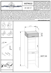 WASHTOWER WSTN022 37-187-17 Notice De Montage