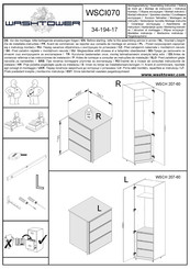 WASHTOWER WSCI070 34-194-17 Notice De Montage