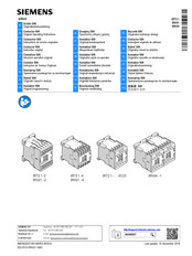 Siemens SIRIUS 3RH24 1 Série Instructions De Service Originales