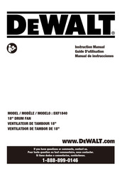 DeWalt DXF1840 Guide D'utilisation