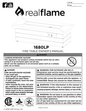 RealFlame 1680LP Manuel D'instructions