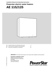 Bosch Thermotechnology PowerStar AE 125 Manuel D'installation