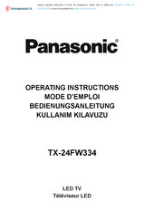 Panasonic TX-24FW334 Mode D'emploi