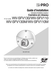 i-PRO WV-SFV130 Guide D'installation