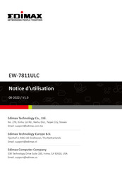 Edimax EW-7811ULC Notice D'utilisation