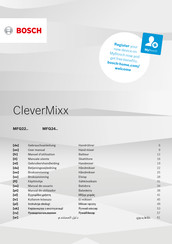 Bosch CleverMixx MFQ24 Série Manuel D'utilisation