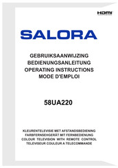 Salora 58UA220 Mode D'emploi