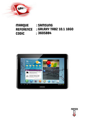 Samsung GALAXY TAB2 10.1 P5100 Mode D'emploi