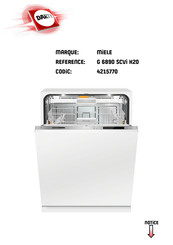 Miele G 6990 Mode D'emploi