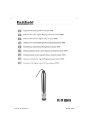 Pattfield Ergo Tools PE-TP 1000 N Traduction De La Notice Originale