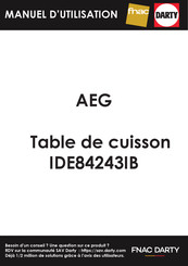 AEG IDE84244IB Prescriptions De Montage Et Mode D'emploi