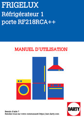 Frigelux RF218RNA++ Manuel D'instructions