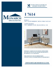 Monarch Specialties I 7614 Instructions D'assemblage