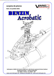 vario helicopter BENZIN Acrobatic 8302 Mode D'emploi