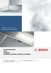 Bosch DHU645U Notice D'utilisation