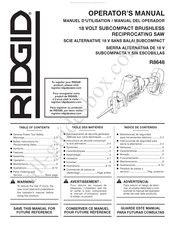 RIDGID R8648 Manuel D'utilisation