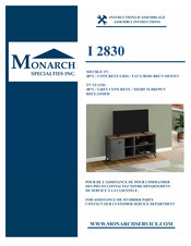 Monarch Specialties I 2830 Instructions D'assemblage