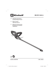 EINHELL 3410719 Mode D'emploi