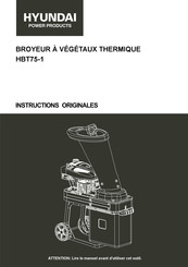 Hyundai HBT75-1 Instructions Originales