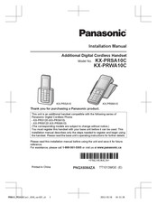 Panasonic KX-PRSA10C Manuel D'installation