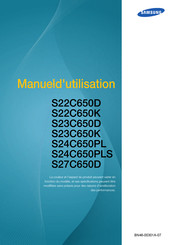 Samsung LS22C65UDC/EN Manuel D'utilisation