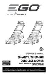 Ego Power+ LM2100SP Guide D'utilisation