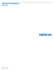 Nokia 108 Manuel D'utilisation