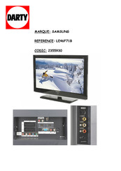 Samsung LE40F7 Mode D'emploi