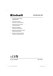 EINHELL GC-KS 2540 CB Instructions D'origine