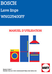 Bosch WNG25400FF Notice D'utilisation Et Instructions D'installation