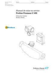Endress+Hauser Proline Promass S 500 Manuel De Mise En Service
