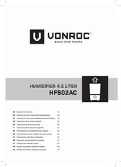 VONROC HF502AC Traduction De La Notice Originale