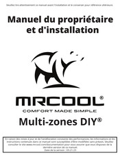 MrCool Multi-zones DIY-18-HP-WMAH-230B Manuel Du Propriétaire Et D'installation