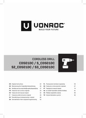 VONROC CD501DC Traduction De La Notice D'origine