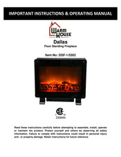warmhaus Dallas DSF-1/0302 Instructions Importantes – Mode D'emploi