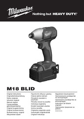 Milwaukee M18 BLID-0 Notice Originale