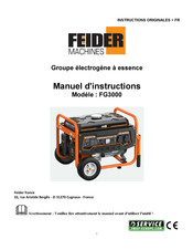 Feider FG3000 Manuel D'instructions