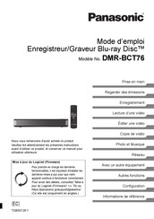 Panasonic DMR-BCT76 Mode D'emploi