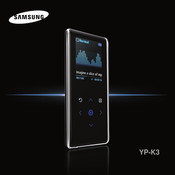 Samsung YP-K3 Mode D'emploi
