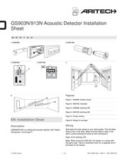 Aritech GS913N Fiche D'installation