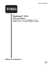 Toro Workman 2110 Manuel De L'utilisateur
