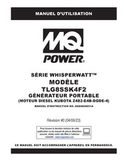 MQ Power WHISPERWATT TLG8SSK4F2 Manuel D'utilisation